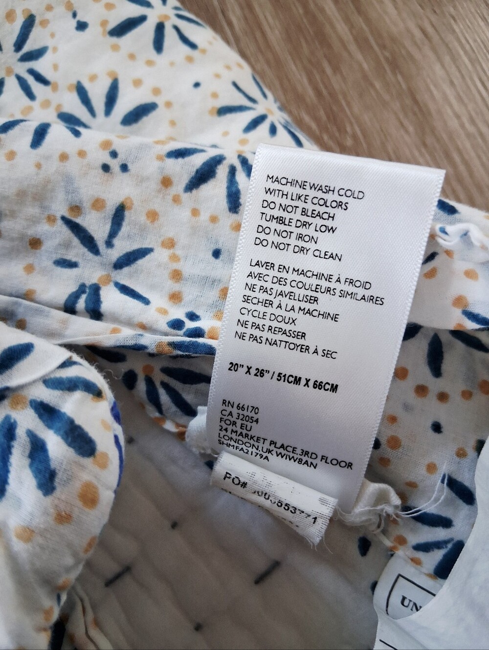 Anthropologie Rosalind Print Cotton Voile Quilted Shams - Picture 9 of 12